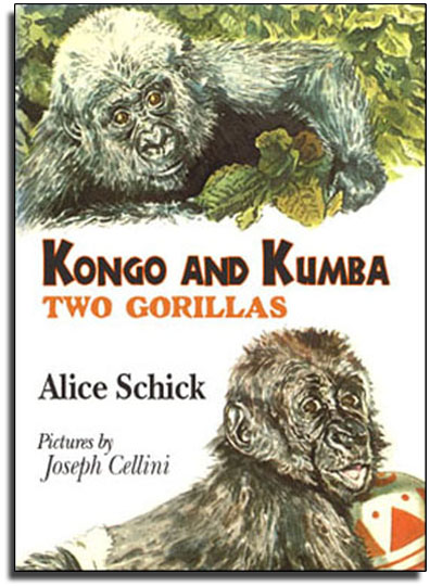 Kongo and Kumba_Two Gorillas_Nature Book_Alice Schick_Joseph Cellini