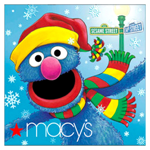 Sesame Street Muppets_Grover_Macy's Christmas