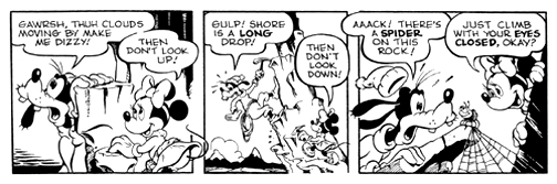 Mickey Mouse Comic Strip_Mountain Climbing