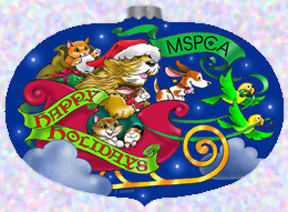 MSPCA_Animal Sled_Christmas_Ornament