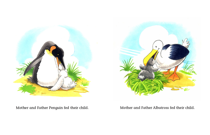 Read-Aloud Book_The Penguin Child and the Albatross Child_Feeding babies4