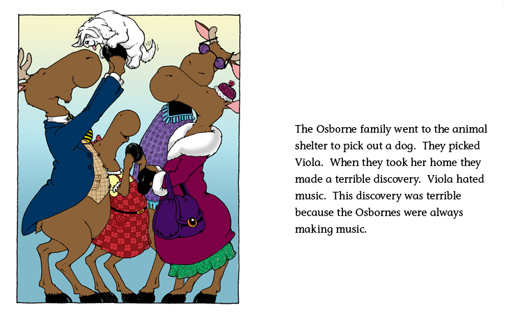 Read-aloud book_Viola Hates Music_dog-moose family