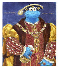 Hans Holbein_Henry VIII_Sesame Street Muppets_Parody
