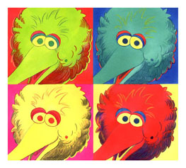 Andy Warhol_Four Marylins_Sesame Street Muppets_Parody