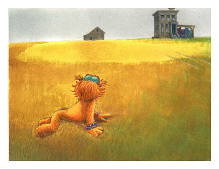 Andrew Wyeth_Christina's World_Sesame Street Muppets_Parody