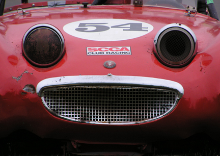 Faces_Inanimate Objects_Austin-Healy_Red